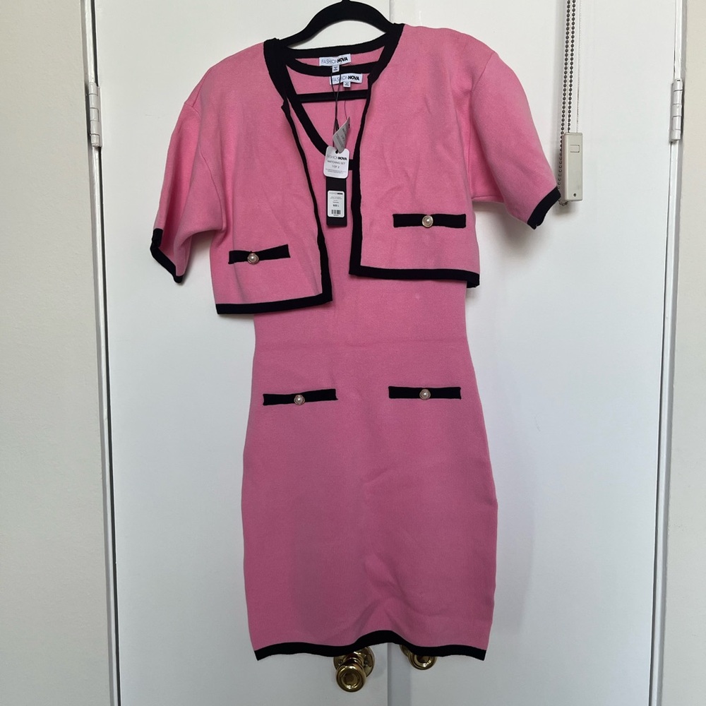 Fashion Nova Pink and Black Mini Dress - Picture 4 of 6
